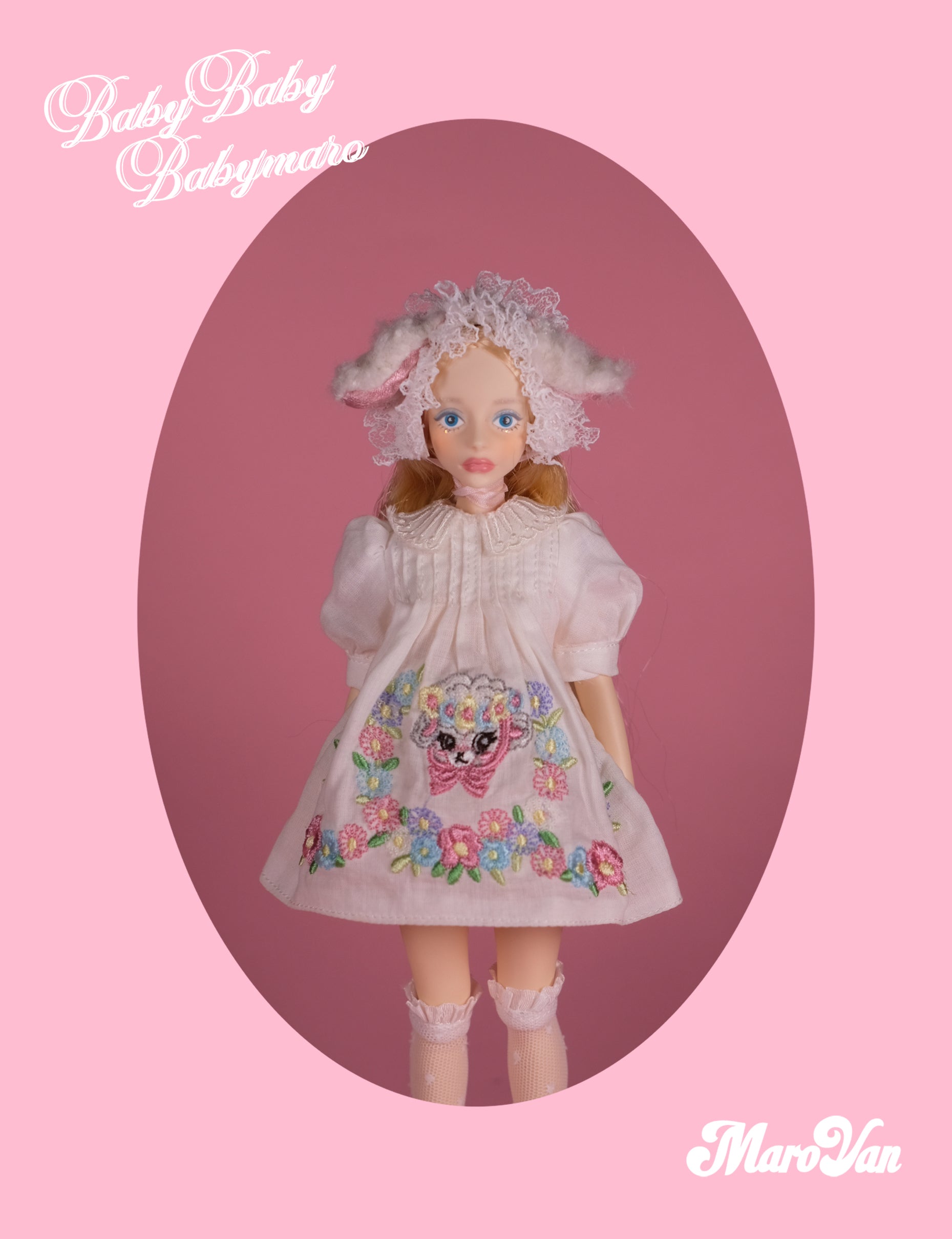 🧸Babymaro🧸 Day02 lamb embroidery skirt