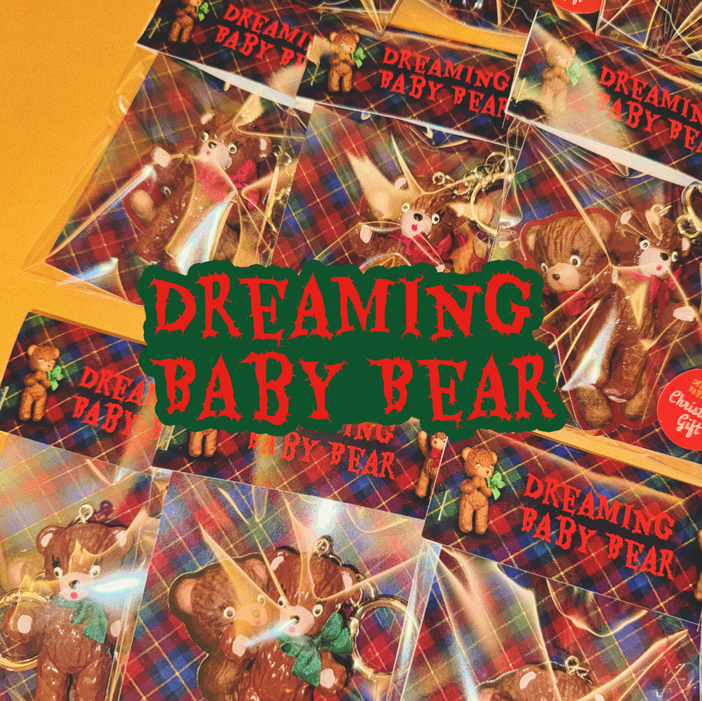 🧸 Handmade Dreaming Baby Bear Keychain 🧸