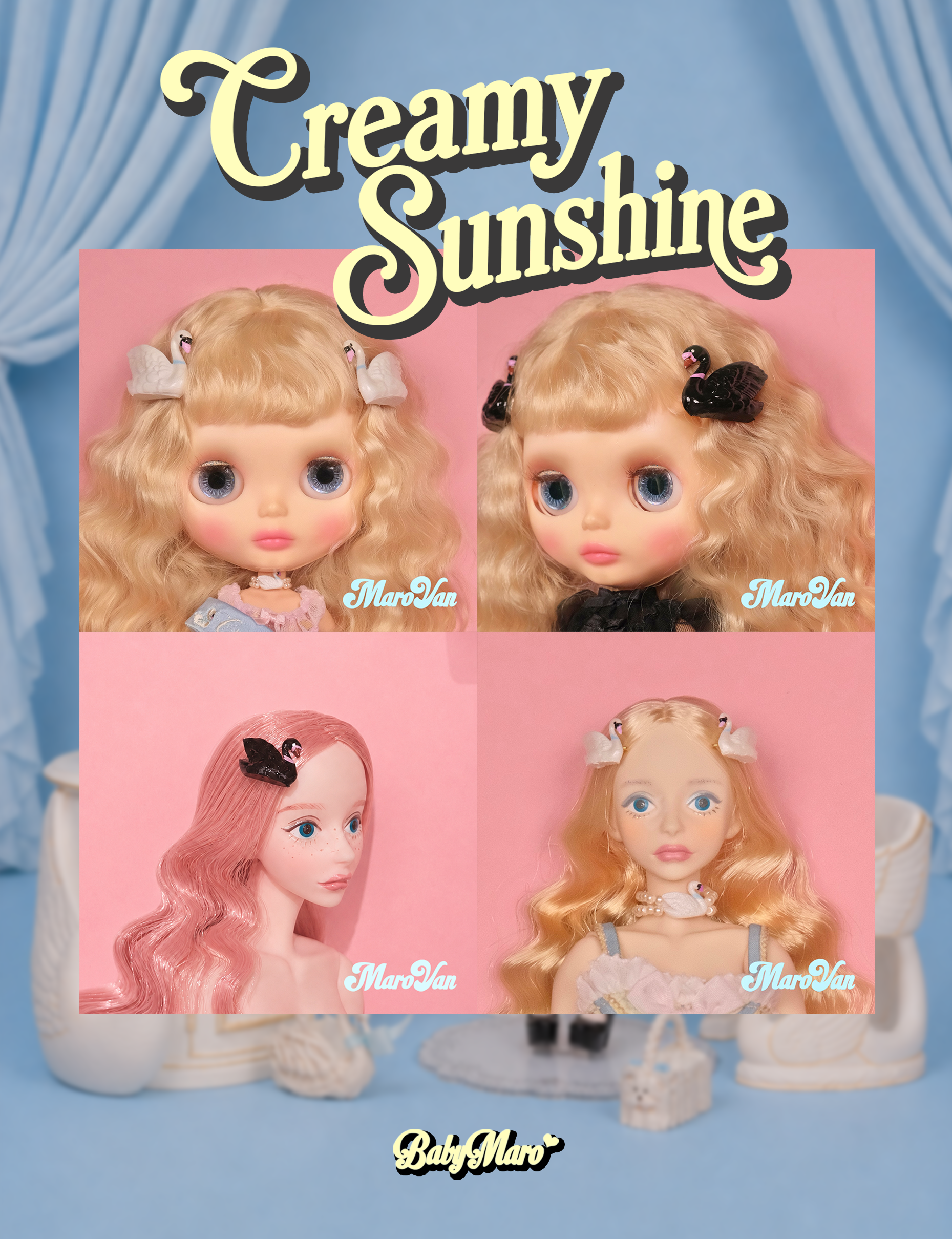 July 19, 12:00 JST OPEN 🦢Creamy Sunshine🦢Swan Hairpin Pre-Order Scheduled to ship by the end of November 2026.