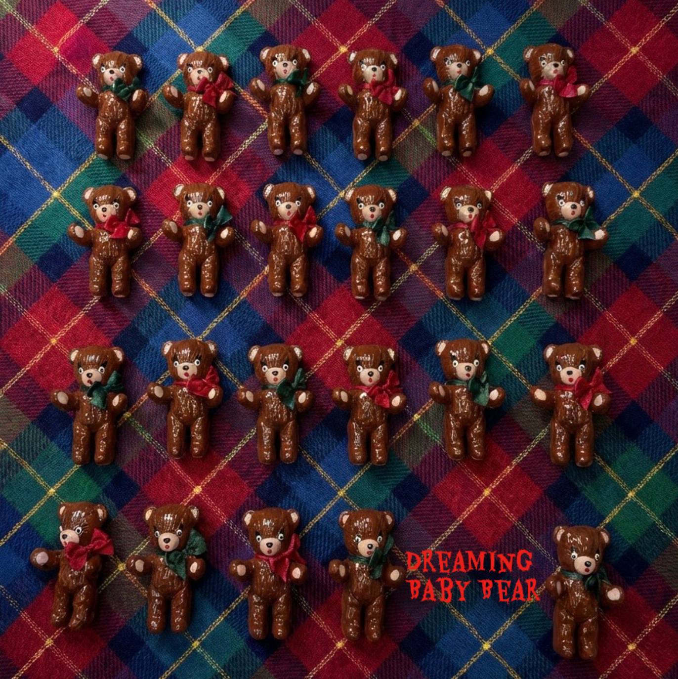 🧸 Handmade Dreaming Baby Bear Keychain 🧸